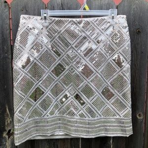 White House Black Market sequin skirt